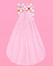 Load image into Gallery viewer, Pearl Bridal Veil, Bachelorette Party Accessory
