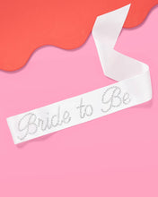 Load image into Gallery viewer, Bridal Shower Sash, Rhinestone Bride Accessory, Bach Gift
