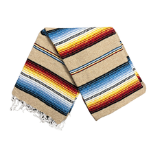 Load image into Gallery viewer, Authentic Mexican Blanket - Mojave Sunset | Sarape Throw

