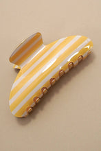 Load image into Gallery viewer, JUMBO STRIPE PLAID OVAL HAIR CLAW CLIPS | 40H1069

