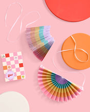 Load image into Gallery viewer, Rainbow Banner 3D Garland - paper fan banner
