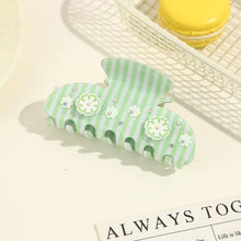 Load image into Gallery viewer, Stripes Gingham Floral Hair Claw Clip | 40H1106
