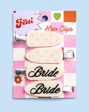 Load image into Gallery viewer, Bride Beauty Clips | bridal, hair, pearl, ivory, bach, gift
