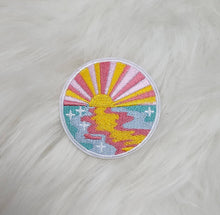 Load image into Gallery viewer, Pastel Sunset Embroidery Iron On Patch
