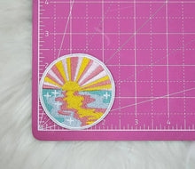 Load image into Gallery viewer, Pastel Sunset Embroidery Iron On Patch
