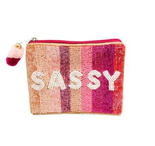 Load image into Gallery viewer, SASSY BEADED COIN POUCH

