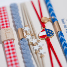 Load image into Gallery viewer, "Free" Patriotic Hair Tie Bracelets
