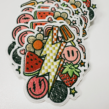 Load image into Gallery viewer, 3" Happy Summertime  -  Embroidered Hat Patch
