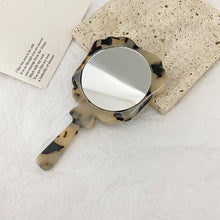 Load image into Gallery viewer, Vintage Acetate Handheld Round Makeup Mirror_CWMM6399
