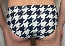 Load image into Gallery viewer, CTS BLACK + WHITE HOUNDSTOOTH SWIM BRIEF
