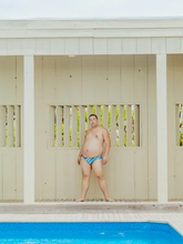 Load image into Gallery viewer, CTS BLUE STRIPE SWIM BRIEF
