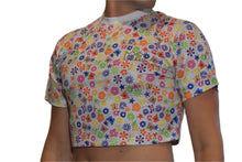Load image into Gallery viewer, CHRIS TURK STICKER PRINT UNISEX CROP

